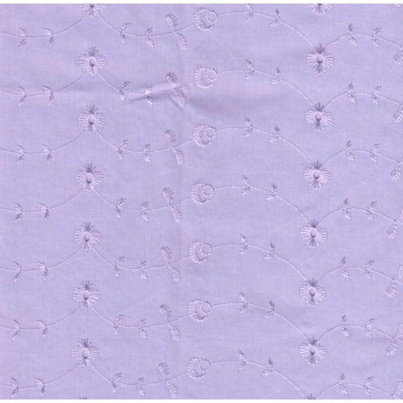 Sedona Designz 60" Wide Poly Cotton Broadcloth All Over Embroidery Eyelet Fabric by The Yard – Soft & Versatile for Apparel, Home Décor & Crafting