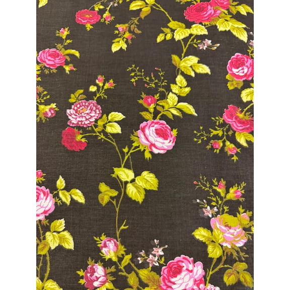 Sedona Designz 60" Wide Rose Print Polycotton Broadcloth Fabric – 50/50 Cotton Polyester – Soft, Lightweight Fabric for Dresses, Crafts, Quilting, Home Décor & Sewing Projects