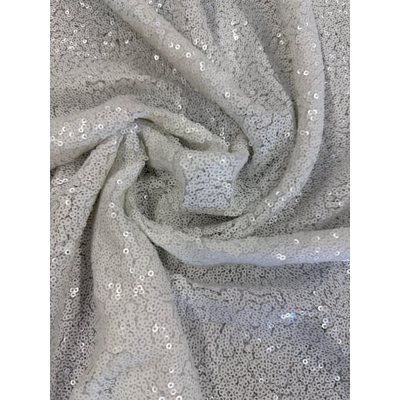Sedona Designz 60" Wide Sparkly Glitz Mini Mesh Sequins Beaded Fabric by The Yard – 100% Polyester Mesh, Semi-Sheer with 3mm Sequins – Perfect for Décor, Apparel, Events, Costumes & Crafts