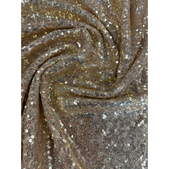Sedona Designz 60" Wide Sparkly Glitz Mini Mesh Sequins Beaded Fabric by The Yard – 100% Polyester Mesh, Semi-Sheer with 3mm Sequins – Perfect for Décor, Apparel, Events, Costumes & Crafts