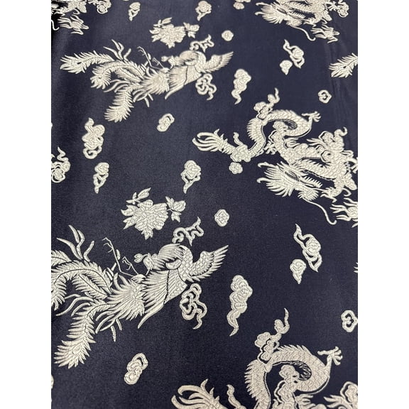 Sedona Designz Chinese Dragon Brocade Fabric by The Yard | 45" Wide, 100% Polyester, Luxurious & Vibrant for Costumes, Quilting, Decor, and Crafts