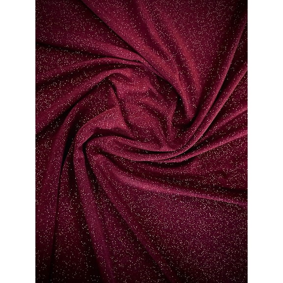 Sedona Designz Glitter ITY Fabric - 95% Polyester 5% Spandex | Sparkling Metallic Fabric for Crafting, Sewing, and DIY Projects | 58”/60” Width