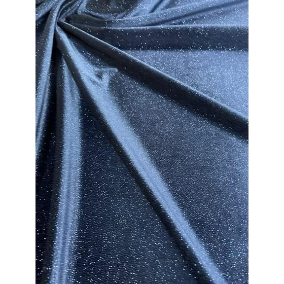 Sedona Designz Glitter Poly Spandex Velvet Fabric by The Yard – 60" Wide, 2-Way Stretch, Soft & Shimmery for Costumes, Dancewear & Special Occasions