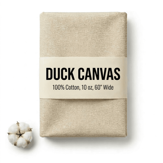Sedona Designz 60" Wide Cotton Duck Canvas Fabric - Heavy Weight 10oz Durable 100% Cotton (Natural, 50 Yards)