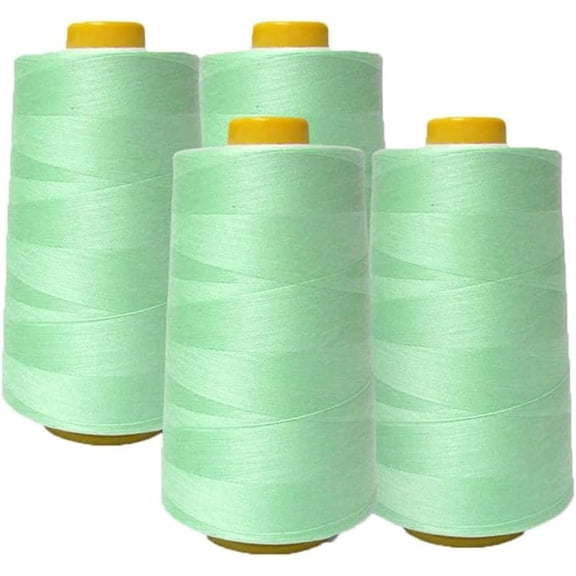 Sedona Designz, Inc. All Purpose Sewing Thread - 100% Polyester - 4 PACK of 6000 Yard Each Spools - for Sewing, Quilting, Serger Machines, Overlock, Merrow & Hand Embroidery.