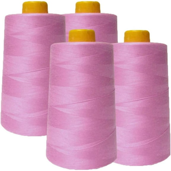 Sedona Designz, Inc. All Purpose Sewing Thread - 100% Polyester - 4 PACK of 6000 Yard Each Spools - for Sewing, Quilting, Serger Machines, Overlock, Merrow & Hand Embroidery.