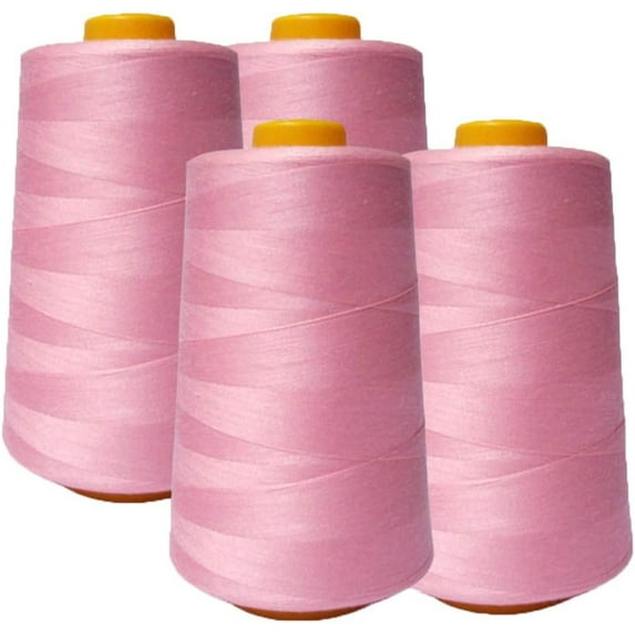Sedona Designz, Inc. All Purpose Sewing Thread - 100% Polyester - 4 PACK of 6000 Yard Each Spools - for Sewing, Quilting, Serger Machines, Overlock, Merrow & Hand Embroidery.