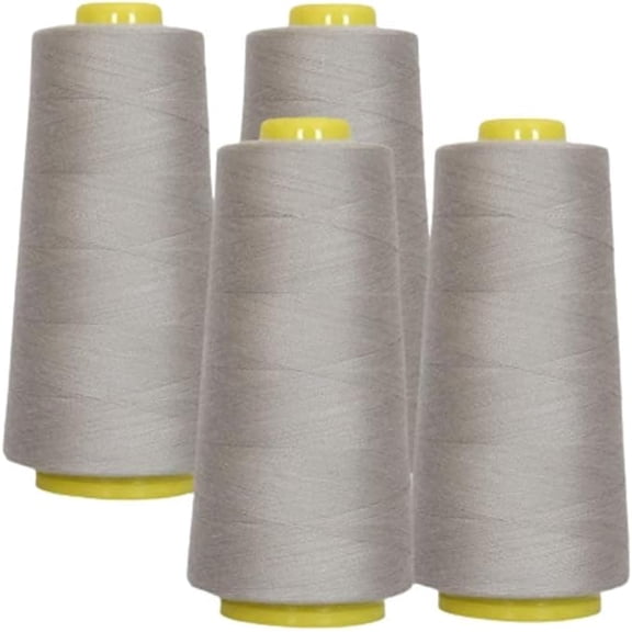 Sedona Designz, Inc. All Purpose Sewing Thread - 100% Polyester - 4 PACK of 6000 Yard Each Spools - for Sewing, Quilting, Serger Machines, Overlock, Merrow & Hand Embroidery.