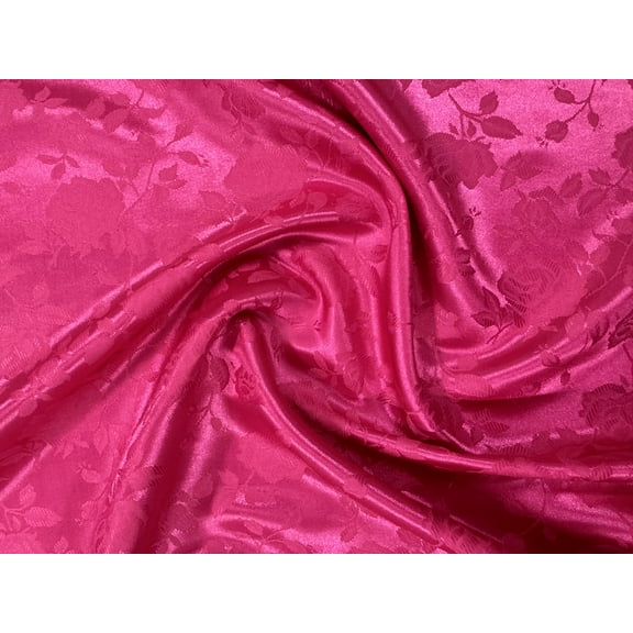 Sedona Designz, Inc. Satin Jacquard Rose Brocade Fabric by The Yard - 58 Inch Wide…