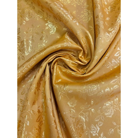 Sedona Designz, Inc. Satin Jacquard Rose Brocade Fabric by The Yard - 58 Inch Wide…