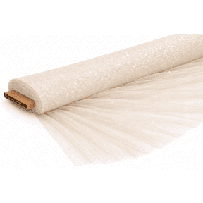 Sedona Designz Premium Glitter Tulle Fabric Bolt 54" x 10 Yards – Sparkle Tulle for Wedding Decorations, Tutus, Bows, Party Decor, Crafts & Gift Wrapping