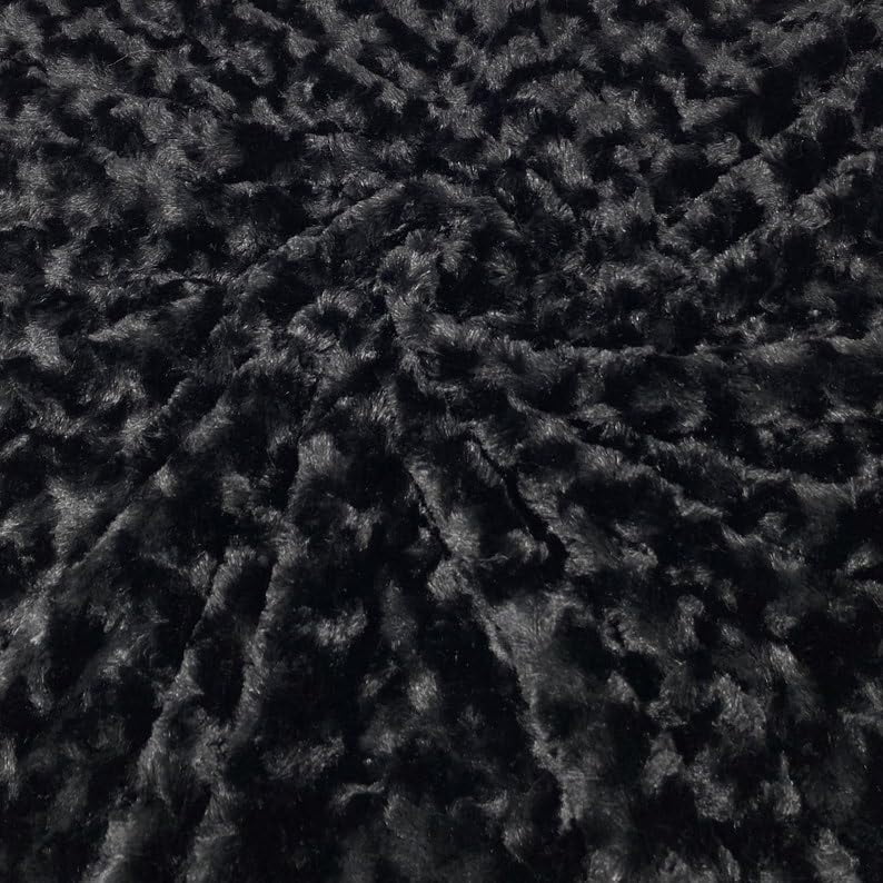 Sedona Designz Rose Faux Fur Fabric - Soft Plush Material, DIY Sewing Projects, Craft Supplies, Custom Blankets, Home Textiles
