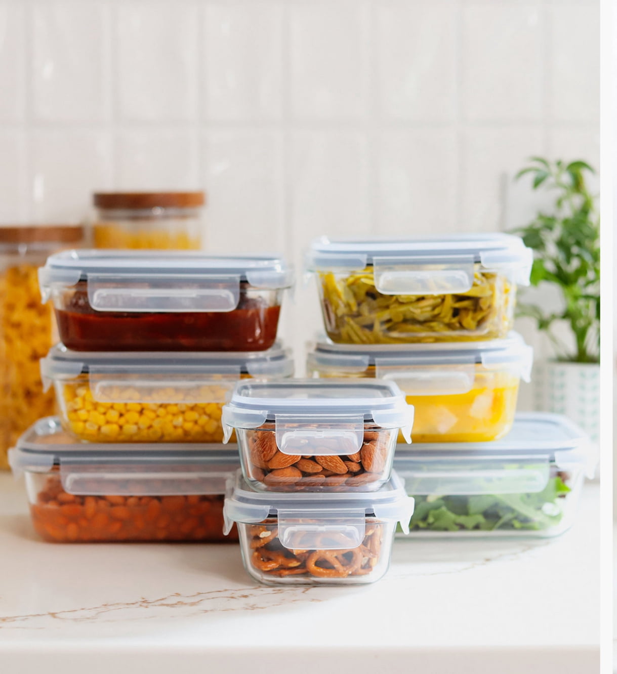 Sedona Glass Food Storage Containers (16 Count)