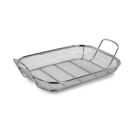 Sedona Handles Stainless Steel Grill Baskets, Silver