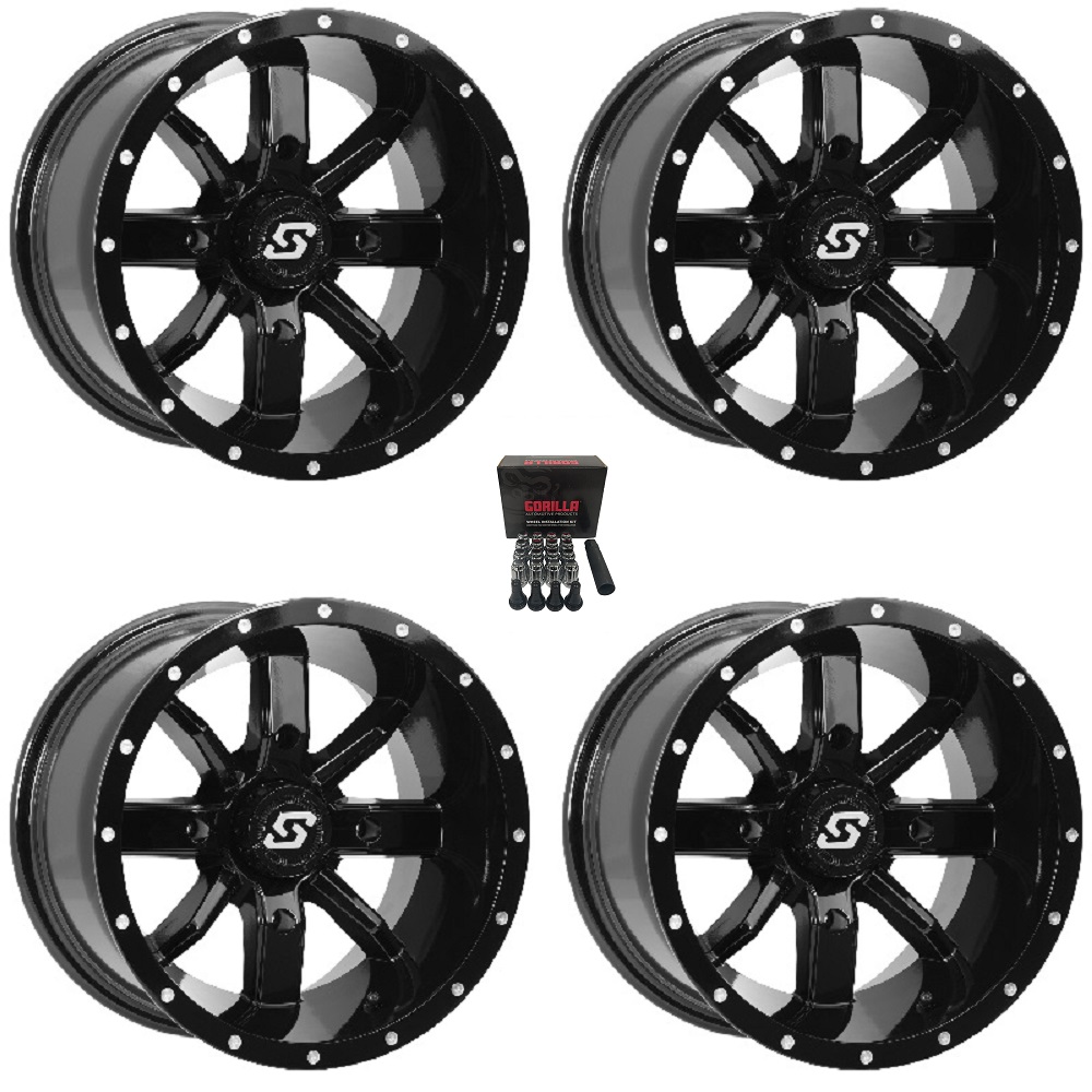 Sedona Hollow Point 14x10 Wheels Black 14
