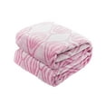 thumbnail image 1 of Sedona House Microfiber Flannel Blanket, 80" x 90", Pink, 1 of 4