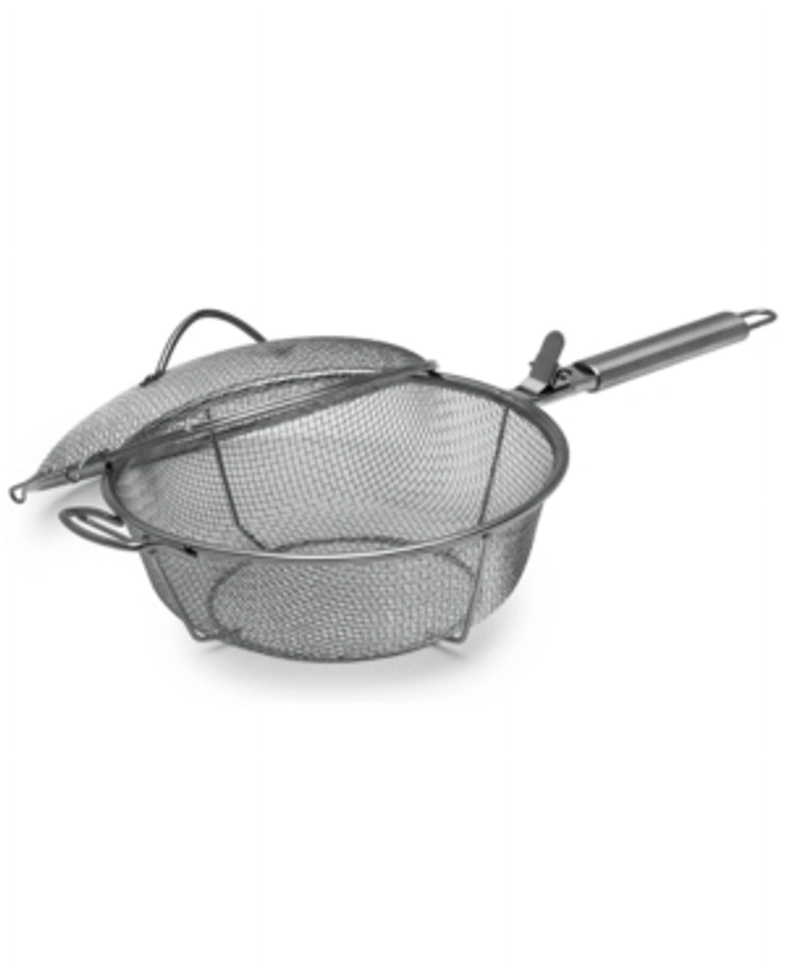 Sedona Largesized Nonstick Grill Basket with Lid for O/Indoor Grill