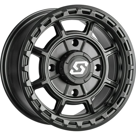 Sedona Rift 15X6 Atv/Utv Wheel - Satin Black 4/156-5+1