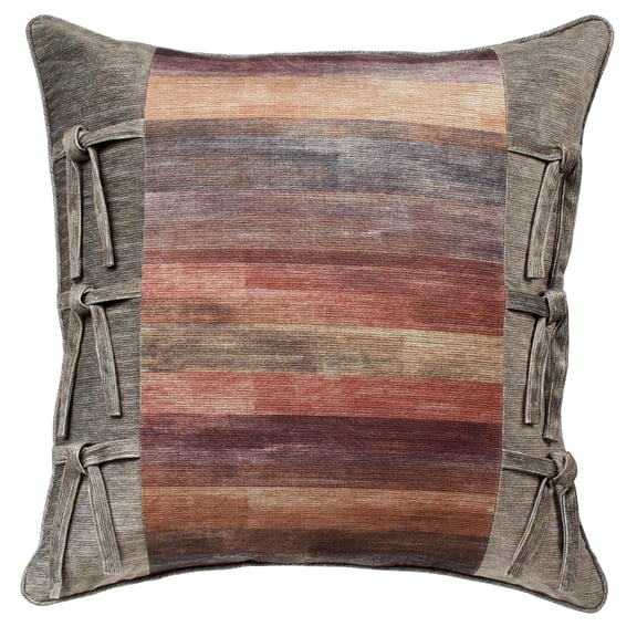 Sedona Piped European Sham Only Multi Warm European Sham 26 x 26