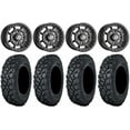 thumbnail image 1 of Sedona Rift 14" Wheels Black 27" Klever X/T Tires Kawasaki Mule Pro FXT, 1 of 4