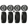 thumbnail image 1 of Sedona Rift 14" Wheels Black 28" ATX470 Tires Kawasaki Mule Pro FXT, 1 of 4