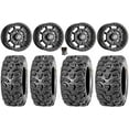 thumbnail image 1 of Sedona Rift 14" Wheels Black 28" Bear Claw HTR Tires Sportsman RZR Ranger, 1 of 4