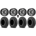 thumbnail image 1 of Sedona Rift 14" Wheels Black 28" MotoVator Tires Can-Am Commander Maverick Renegade Outlander Defender, 1 of 4