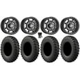 thumbnail image 1 of Sedona Rift 14" Wheels Black 30" MotoRally Tires Sportsman RZR Ranger, 1 of 4