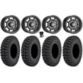 thumbnail image 1 of Sedona Rift 14" Wheels Black 30" Warrior AT Tires Kawasaki Mule Pro FXT, 1 of 4