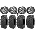 thumbnail image 1 of Sedona Rift 14" Wheels Grey 26" Bear Claw EVO Tires Sportsman RZR Ranger, 1 of 4