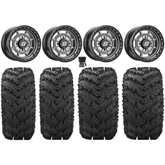 Sedona Rift 14" Wheels Grey 26" Reptile Tires Sportsman 550 850 1000