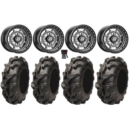 Sedona Rift 14" Wheels Grey 27" Mega Mayhem Tires Kawasaki Mule Pro FXT