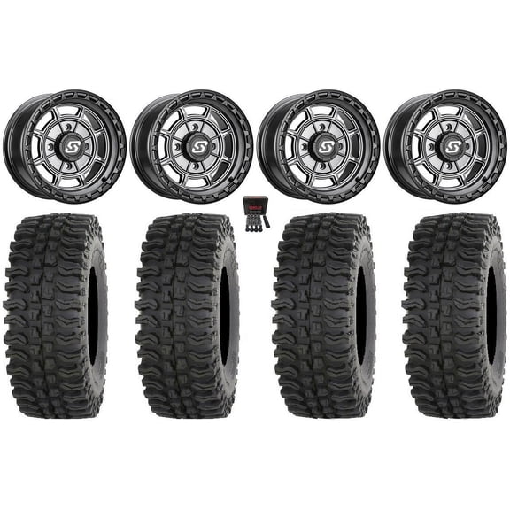 Sedona Rift 14" Wheels Grey 32" BDC Tires Sportsman RZR Ranger