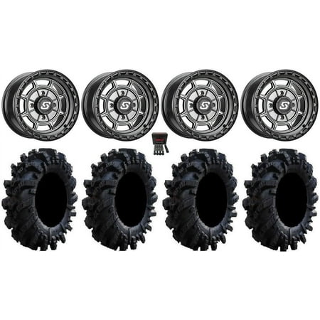 Sedona Rift 14" Wheels Grey 32" Intimidator Tires Sportsman RZR Ranger