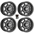 thumbnail image 1 of Sedona Rift 15x6 UTV Wheels Black Kawasaki Mule Pro FXT, 1 of 3
