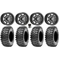thumbnail image 1 of Sedona Rift 15x6 Wheels Black 30" Rampage Tires Sportsman RZR Ranger, 1 of 4