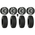 thumbnail image 1 of Sedona Rift 15x6 Wheels Black 32" DX440 Tires Sportsman RZR Ranger, 1 of 4