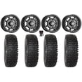 thumbnail image 1 of Sedona Rift 15x6 Wheels Black 32" RC500 Tires Sportsman RZR Ranger, 1 of 4