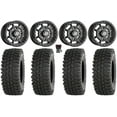 thumbnail image 1 of Sedona Rift 15x6 Wheels Black 33" BDC Tires Sportsman RZR Ranger, 1 of 4