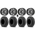 thumbnail image 1 of Sedona Rift 15x6 Wheels Black 34" MotoVator Tires Sportsman RZR Ranger, 1 of 4