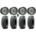 thumbnail image 1 of Sedona Rift 15x6 Wheels Grey 32" RocScraper Tires Sportsman RZR Ranger, 1 of 4