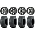 thumbnail image 1 of Sedona Rift 15x7 Wheels Black 30" Terra Hook Tires Sportsman RZR Ranger, 1 of 4