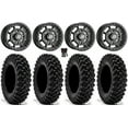 thumbnail image 1 of Sedona Rift 15x7 Wheels Black 30" Warrior XT Tires Sportsman RZR Ranger, 1 of 4