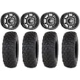 thumbnail image 1 of Sedona Rift 15x7 Wheels Black 32" Chicane DS Tires Can-Am Commander Maverick Renegade Outlander Defender, 1 of 4
