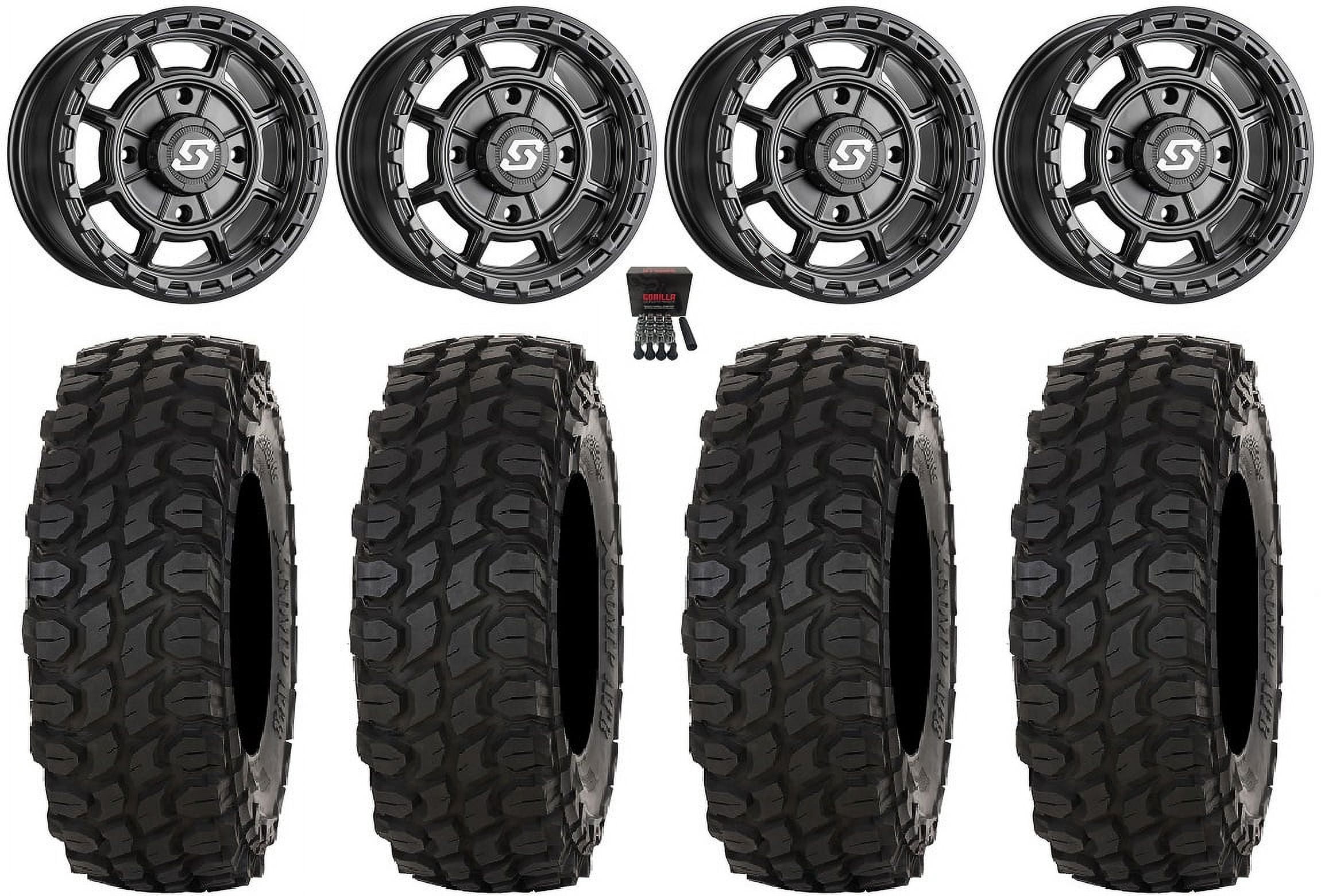 Rift Performance Rift Racing Wheels Sedona Rift 15x7 Wheels Black 32
