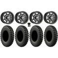 thumbnail image 1 of Sedona Rift 15x7 Wheels Black 33" MotoRally Tires Kawasaki Mule Pro FXT, 1 of 4