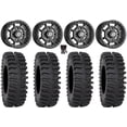 thumbnail image 1 of Sedona Rift 15x7 Wheels Black 33" XT400 Tires Kawasaki Mule Pro FXT, 1 of 4
