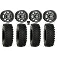 thumbnail image 1 of Sedona Rift 15x7 Wheels Black 35" ATX470 Tires Kawasaki Mule Pro FXT, 1 of 4