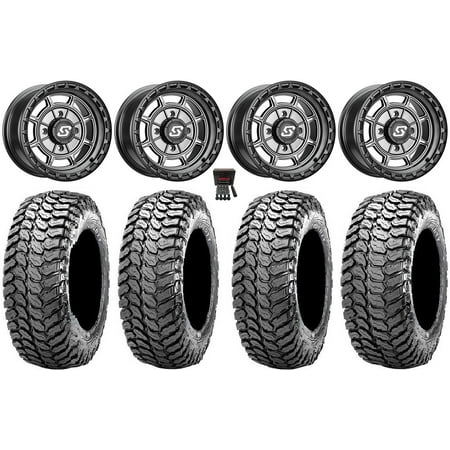 Sedona Rift 15x7 Wheels Grey 32" Liberty Tires Sportsman RZR Ranger