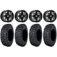 thumbnail image 1 of Sedona Rukus 14" Wheels Black +30mm 27" Klever X/T Tires Sportsman RZR Ranger, 1 of 4
